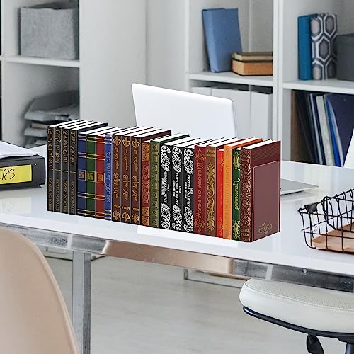 2 paia di fermalibri in acrilico trasparente per