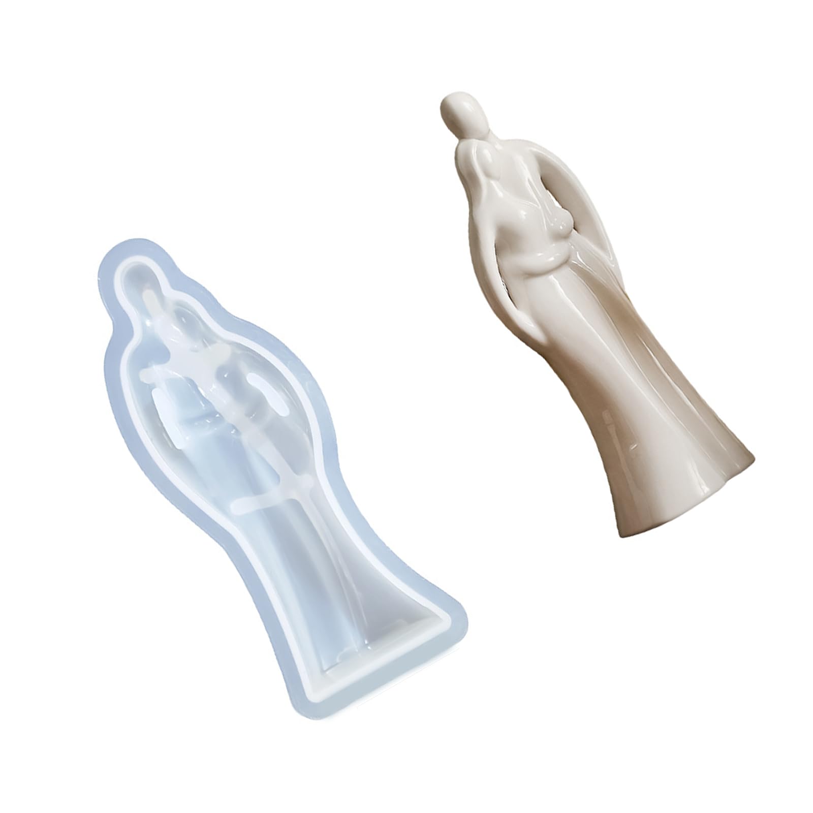 LUCKGONI Hugging Couple Silicone Valentine's Themed Candle Silicone Mould for Epoxy Resin Making Candle Soap