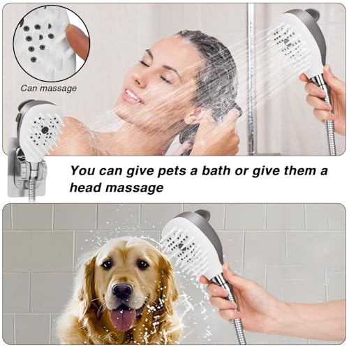 Dog-shower-sparyer-attachment-Shower-Head-with-Silicone-massage-brush-for-pet-dog-bathing-Extra-long-98-Hose-for-Tub-faucet-Baby-Hair-washing-pet-bathing-supplies Dog shower sparyer attachment Shower Head with Silicone massage brush for pet dog bathing Extra long 98 Hose for Tub faucet Baby Hair washing pet bathing supplies