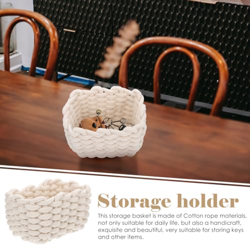 Panier corde de coton pour harmoniser votre bureau avec style et douceur