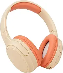 Fone de Ouvido Bluetooth 5.3 On-ear. Cancelamento de Ruído e Regulavel para Corridas e Academia, Headphone Sem Fio com Microfone Integrado Confortavel e Dobravel Compativel com Android e IOS. (Rosa)