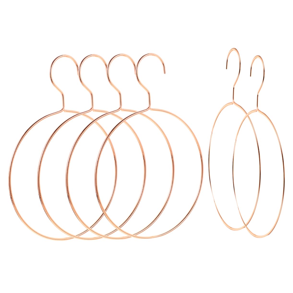 OKUMEYR 6PCS Nordic Scarf Hanger Non Slip Belt Rack Tie Organizer Stylish Storage for Scarves Ties Belts Hair Rings Elegant Minimalist Design