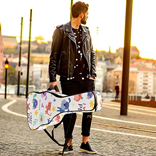 Housse pour guitare acoustique avec motif floral violet de 1 cm d’épaisseur – Housse de transport étanche – 101,6 cm… - Les Beatles, Paul McCartney, John Lennon, RIngo Starr, George Harrison Housse pour guitare acoustique avec motif floral violet de 1 cm d'épaisseur - Housse de transport étanche - 101,6 cm… – Image 7