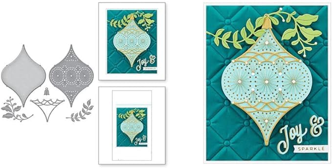 JIHFOHHA Christmas Baubles Cutting Die Metal Stencils Die Cuts for DIY Scrapbooking Photo Album Decorative Embossing Paper Card Making