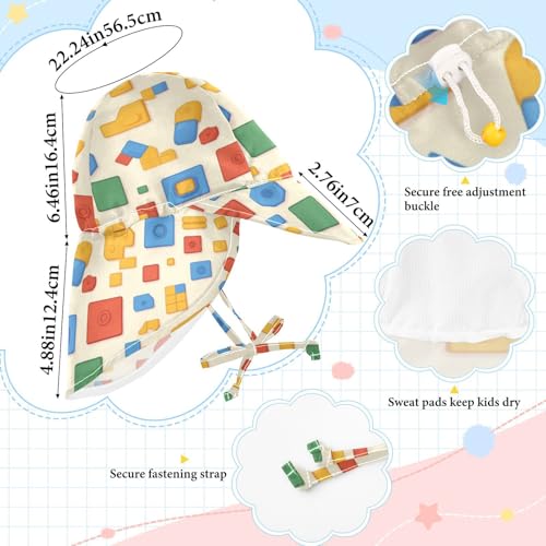 Toddlers Sunhat Boy Bucket Hats Girls UPF 50+ Wide Brim Travel Essentials4