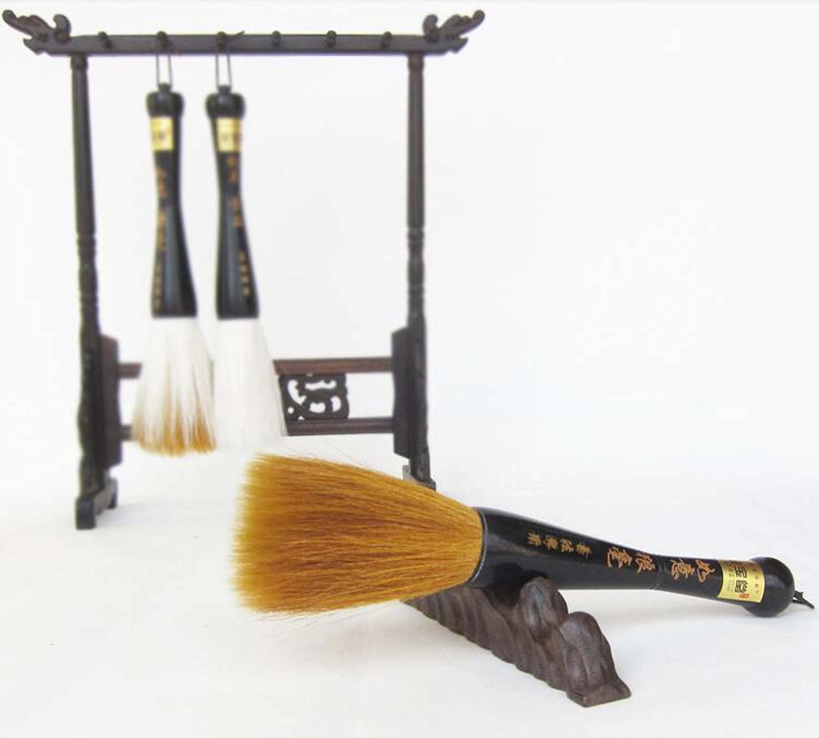 Eccellente grande pennello per calligrafia cinese, pennello premium per pittura dei capelli scrittura Sumi pennello disegno acquerello Kanji pennello
