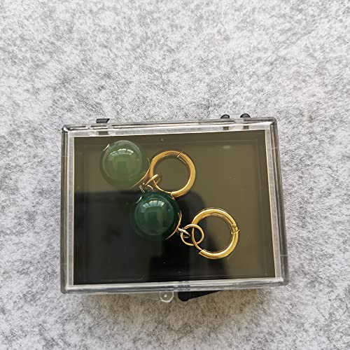 1 Pair of Man Stainless Steel Ball Earring Halloween Cosplay Woman Earrings Ear Clip Cuff2