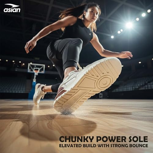 Image of ASIAN Victoria-01 Chunky Sneakers for Women & Girls | Lightweight Fashion Shoes with Cushioned Sole, Cool Colour Design & Stylish Look for Casual Wear, Travel, College & Outfits