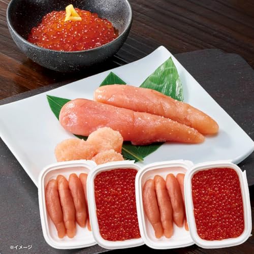 道場水産 無着色のたらこと いくらしょうゆ漬け 詰め合わせ(各120g×2)ギフト 贈答用