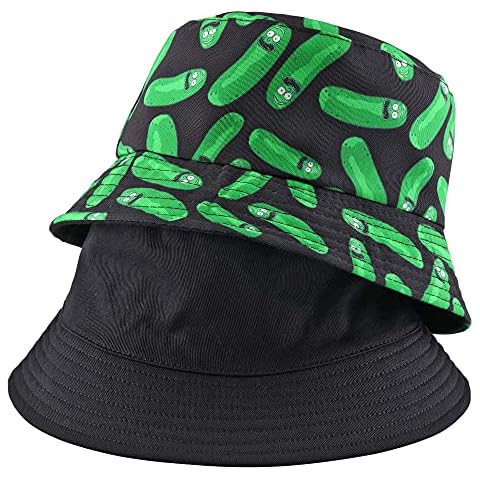Faletony Unisex Reversible Bucket Hat Print Double-Side-Wear Cotton Sun Hat Fisherman Hat Cover