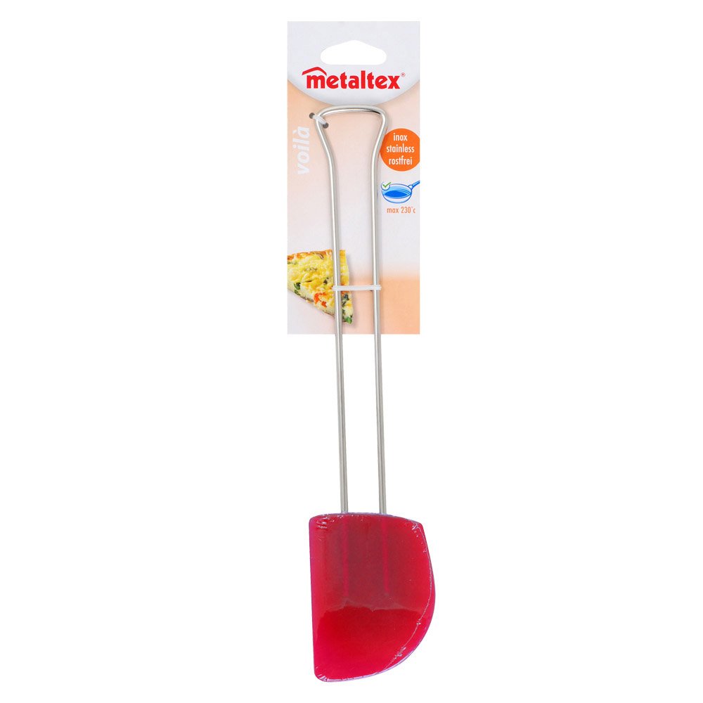 Metaltex 252525080 Silicone spatola Voila 29 cm con Manico in Acciaio Inox