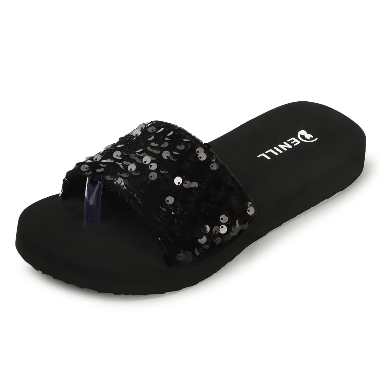 Denill Women Soft Bottom flats with Shiny strap for Women & Girls (Black) Uk-5 (B0DDHG17KT) Amazon Price History, Amazon Price Tracker