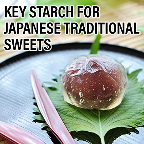 Natural Arrowroot Powder -Premium Starch, Handmade Flour- Japanese Finest Grade Kudzu, Gluten-Free, Vegan 180G(6.34Oz)【Yamasan】 #TOP5