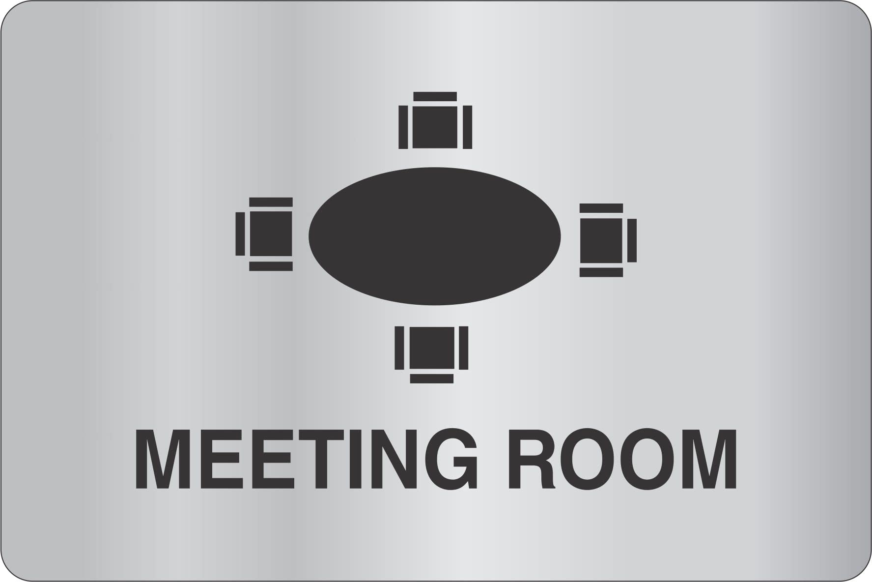DLCCREATION Meeting Room Silver Stainless Steel Sign Board -Size : 150mm X 100mm (6" X 4") (B075D7THBQ) Amazon Price History, Amazon Price Tracker