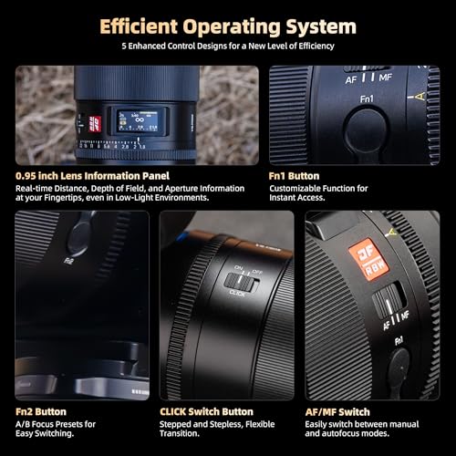Viltrox AF 16mm F1.8 Z, Pro Level, Wide Angle, Autofocus, Digital Full Frame DF Camera Lens, With LCD Screen Customizable Button AF/MF Switch For Nikon Z Mount Camera Zfc Z50 Z5 Z6 Z7 Z8 Z9 Z7 Mark II - Image 6