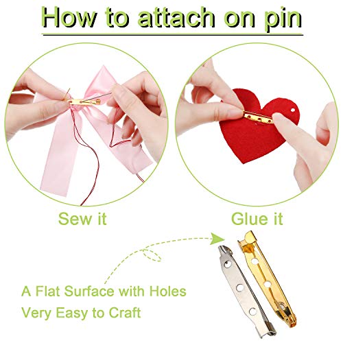 200 Pieces Brooch Bar Pins Butterfly Clutch Pins Blank Pins Set Safety Catch Back Pins Butterfly Clutch Tie Tacks Pin Backs With Blank Pins For Crafts Projects Badge Name Tags Jewelry Supplies #TOP3