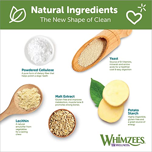 Whimzees Natural Grain Free Daily Dental Long Lasting Dog Treats, Hedgehog, Large, Bag Of 6 #TOP2