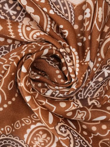 Image of Viscose Scarf for Women | Lightweight & Long | Stole for Women - Stylish Design | Neck Scarf, Hair Scarf, & Head Scarf for Women & Girls | All Season Accessory