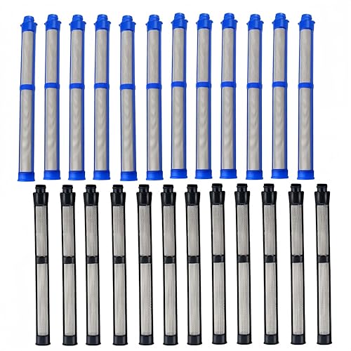 Image of 287032+287033 60 & 100 Mesh Airless Paint Sprayer Gun Filters Kit-24PC | Fits For Graco Contractor PC, Contractor II FTx Spray Guns - High-Performance Replacement Filters