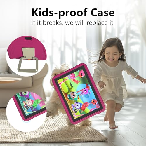 Image of JREN Tablet for Kids｜10 Inch 64GB Android｜Octa-core｜64GB｜WiFi ｜Bluetooth｜Parental Contro l Children Tabletas Rose Pink