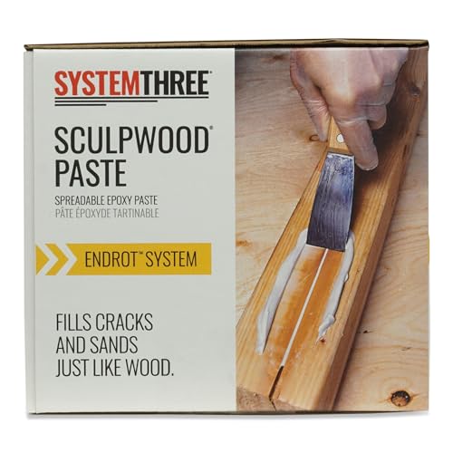 Image of System Three SculpWood Paste Epoxy Wood Filler, 2 Gallon, Brown
