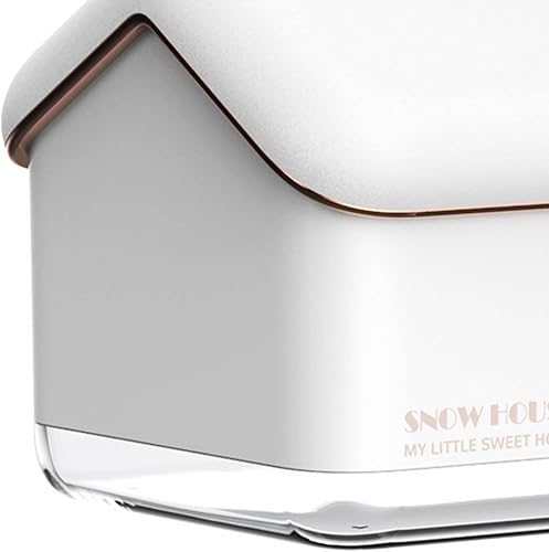 Miniatura 6 de EVGATSAUTO Humidificador de escritorio, humidificador de casa de nieve, ajuste de 2 velocidades, portátil, silencioso, USB, enchufe, regalo con luz