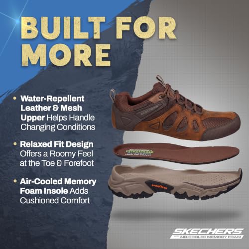 Image of Skechers Men's Terraform Selvin Boot | Casual, Relaxed Fit, Air-Cooled Memory Foam, Water Repellent, Goodyear Outsole