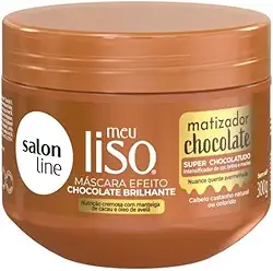 SALON LINE MASCARA MEU LISO MATIZADOR CHOCOLATE 300G