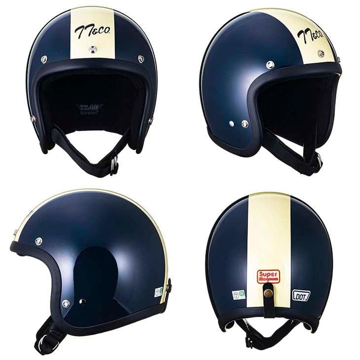 TT&CO. Helmet, Motorcycle, Jet Helmet, Super Magnum Racer, Small