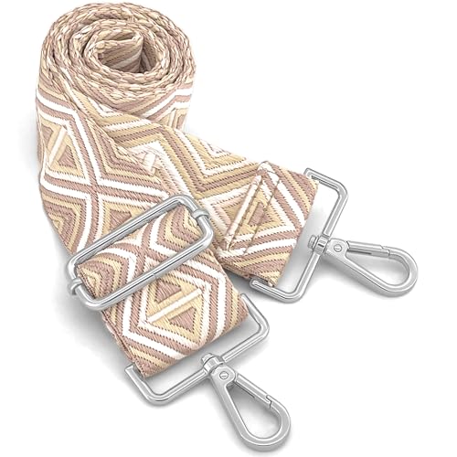 Image of Silvery Purse Straps Replacement Crossbody - Guitar Strap for Purse Crossbody