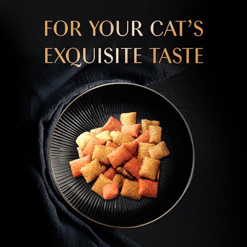 Image of Sheba Duo Adult Crunchy Cat Treats, 135 g, Crispy Outside Soft Inside, Contains 3 Variants, Tuna & Chicken, Salmon & Tuna, Chicken & Salmon (Pack of 4)