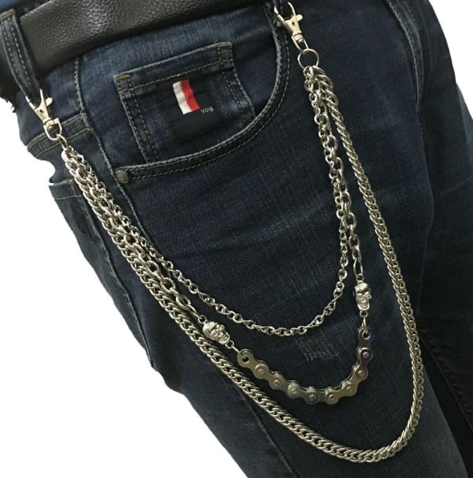 Image of PINKPIN Pants Chain Accessory for Wallets Waist Chains Punk Hip-Hop Streetwear for Men Women