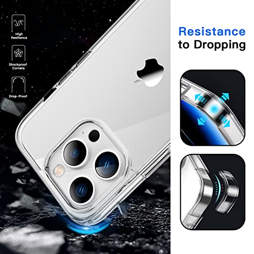 Jetech 3843- Case For Iphone 14 Pro Max 6.7-Inch, Non-Yellowing Shockproof Phone Bumper Cover, Anti-Scratch Clear Back thumb #5