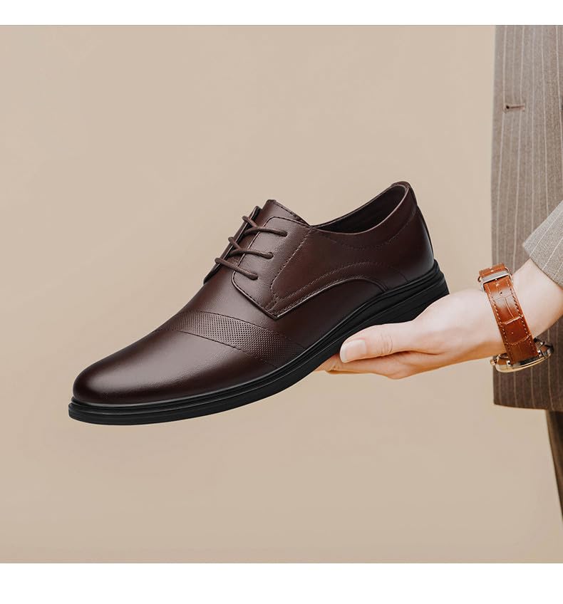 MWX Men's Dress Oxford Shoes Classic Wingtip Toe Formal Lace Up Shoes4