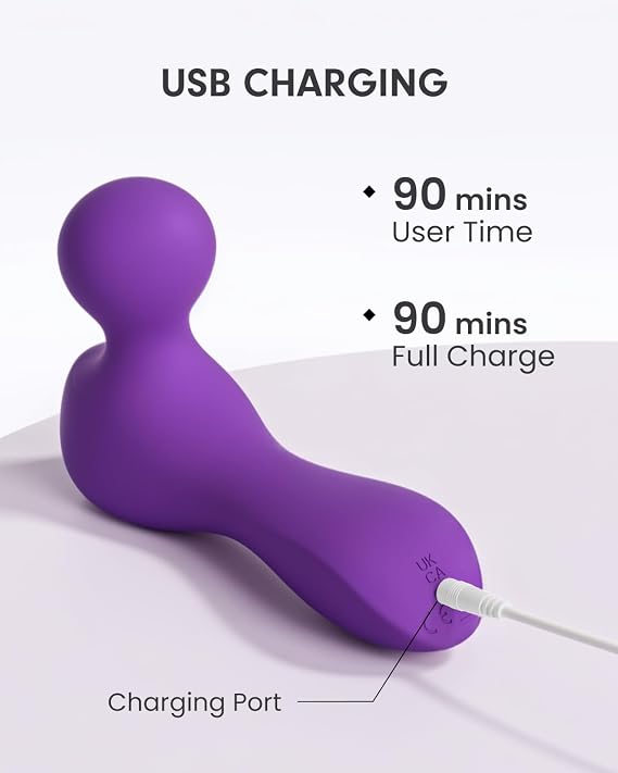 Mini Massager, Handheld Cordless Compact Silent Body Relaxation Massage Tool