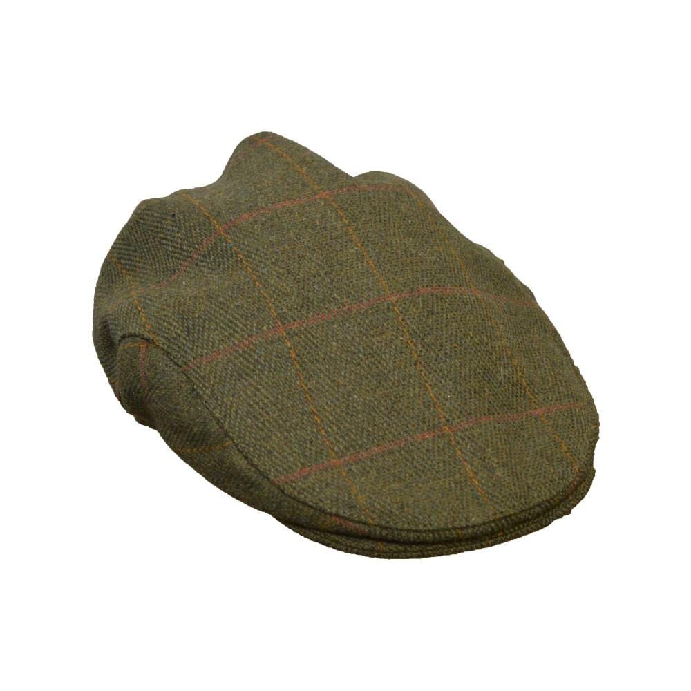 Walker and Hawkes - Childrens' Derby Tweed Ashton Flat Cap - Dark Sage - 48