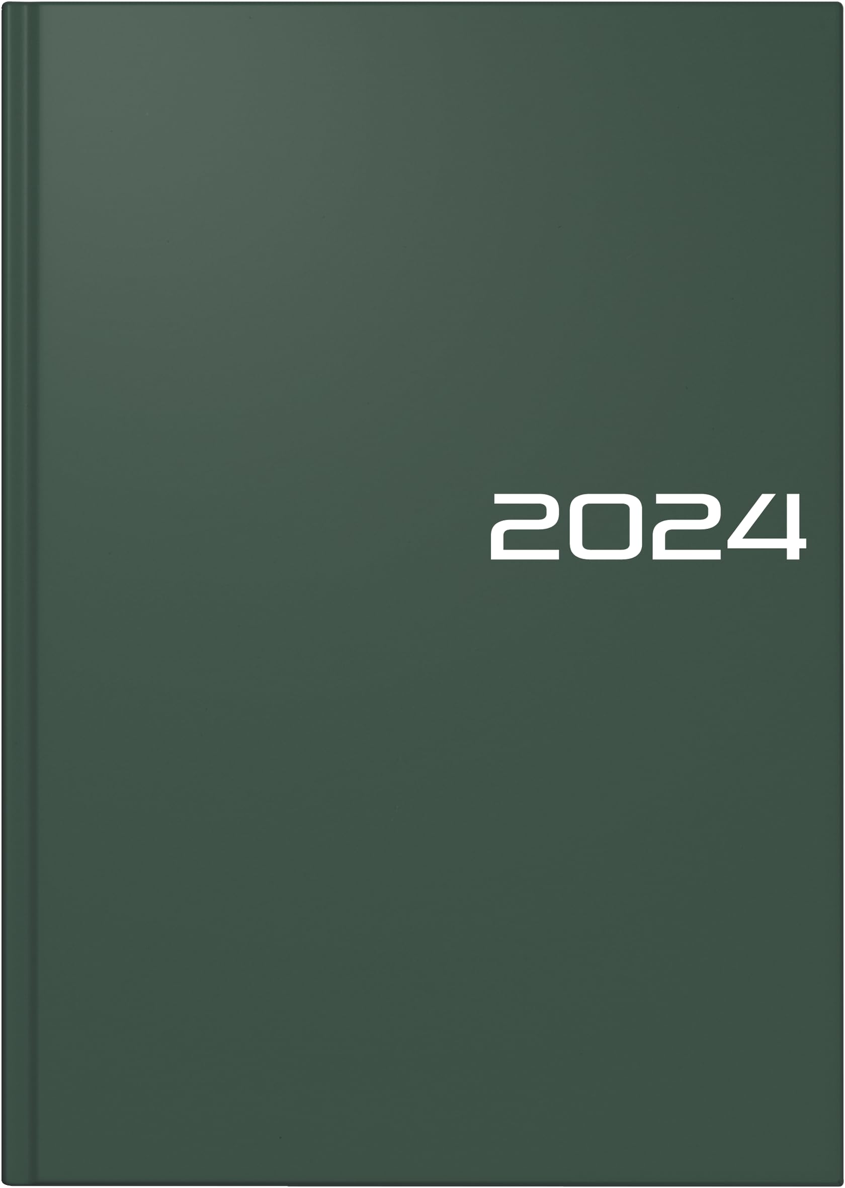 BRUNNEN Daily calendar model 795 2024, 1 page = 1 day, sheet size 14.5 x 20.6 cm, green