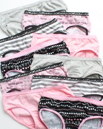 dELiA*s Girls’ Underwear – 10 Pack Stretch Cotton Briefs Panties (6-14)2