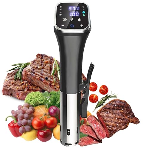Sous-Vide Cooking Machine, Immersion Circulator, Touch Screen, Precise Temperature and Timer, Anti-Dry Cooking, 360° Water Circulation, Suitable for Home, Restaurant, Etc