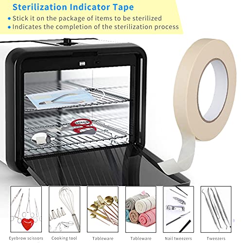 Faruijie MIEJUNZHISHIDAI Autoclave Indicator Tape Steam Lead And Latex Free Dental Tattoo Supply 0.78 Inch Wide thumb #1