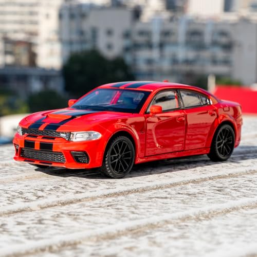 Modelo de auto Dodge Challenger SRT 1:32 con sonidos y luces miniatura 7