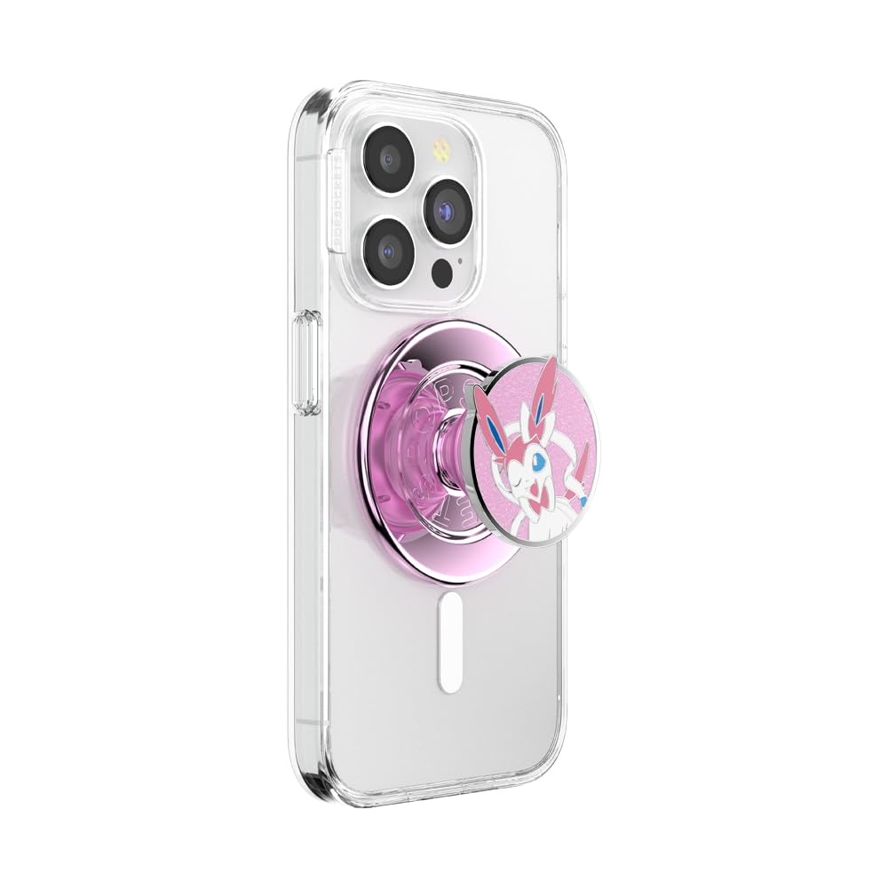PopSockets PopGrip do MagSafe, magnetyczny uchwyt i podstawka do telefonu, wymienna góra, bezpieczny uchwyt do iPhone'a MagSafe, podpórka do oglądania bez użycia rąk, kompatybilna z bezprzewodowym