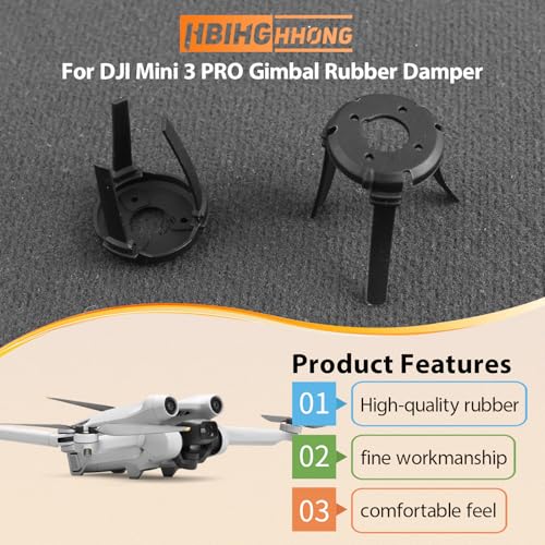 Image of for DJI Mini 3 Pro Gimbal Shock Absorption Rubber Replacement for DJI Mini 3 Damper Rubber Gimbal Camera Shock Absorber Cushion Drones Accessories Parts with Tools(1pair) Extended