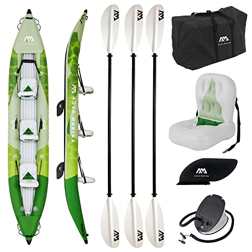 アクアマリーナ Betta ベッタ カヤック インフレータブル パドル付 3人乗り BE-475 グリーン