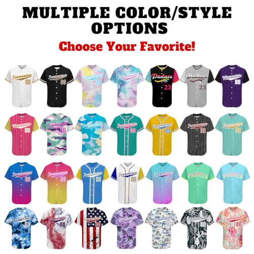 Camiseta de béisbol personalizada con nombre, número y logo miniatura 7