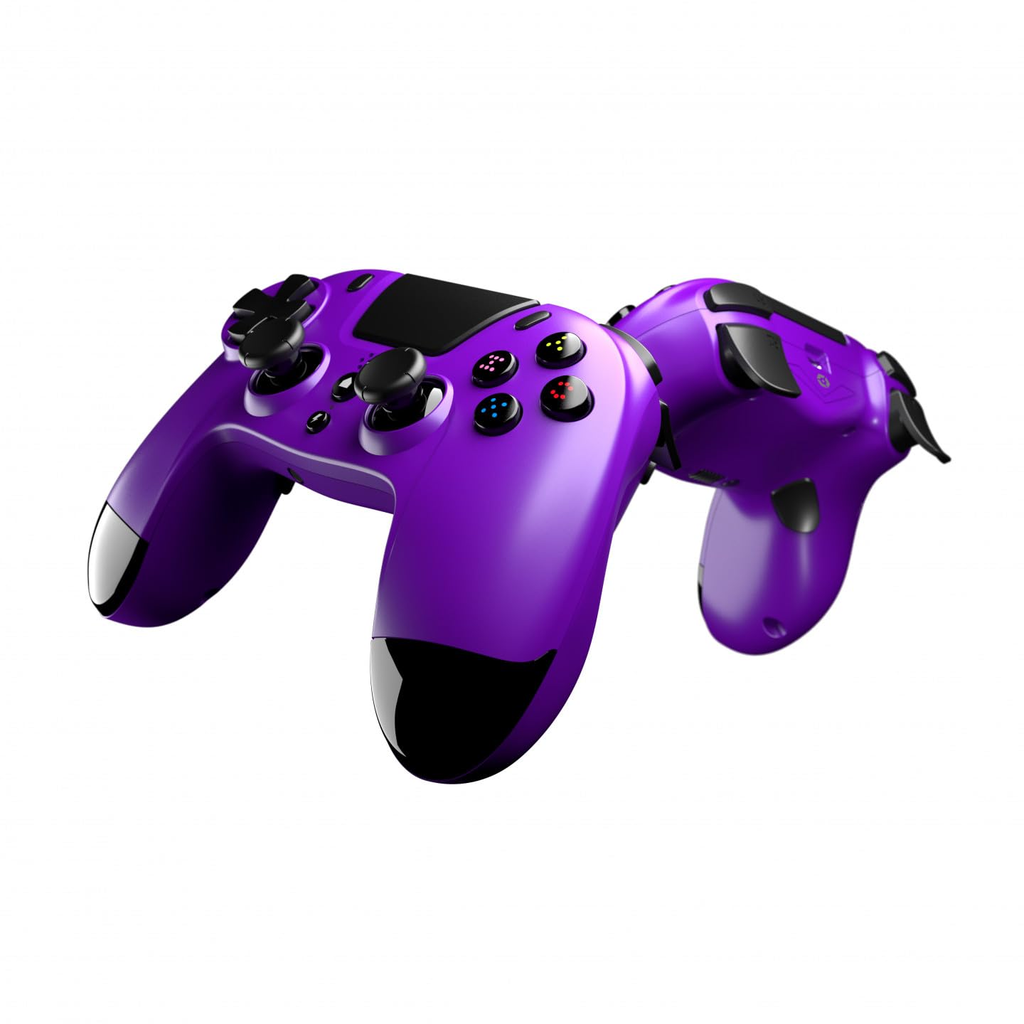 Gioteck VX4 Wireless Controller for PlayStation 4 (PS4) - Purple with Progammable Back Buttons - Bluetooth Compatible
