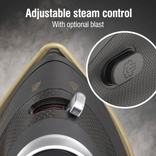 CHI Mini Steam Iron for Clothes, 1000 Watts, XL 10" Cord - image 7