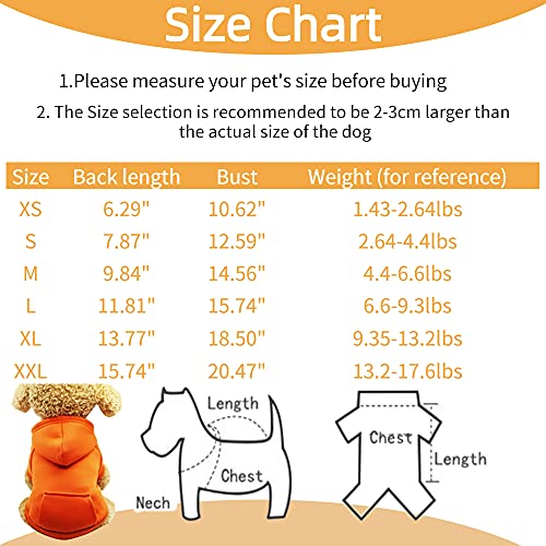 Yikeyo 4 Pack Dog Fall Clothes Dog Hoodie Blank Puppy Sweaters for Small Dogs Boy Male Girl for 1lb to17.6lb - Dog Pet… - Image 3