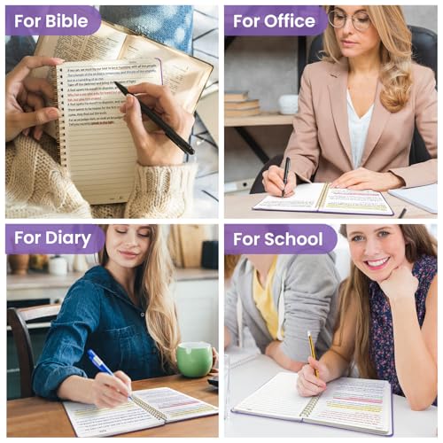 Image of Taja Lined Spiral Journal Notebook for Women & Men, 140 Pages, College Ruled Hardcover Notebook for Work & Note Taking, Journals for Writing, A5(5.7 inch x 7.9 inch) - Periwinkle Blue