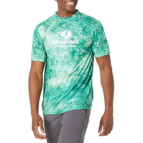 Staghorn Ss Fishing Camo Tee, Tropic/White, M Cover